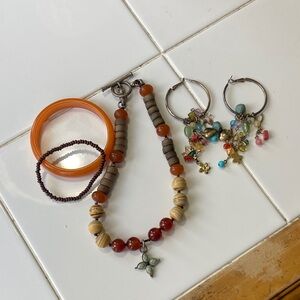 Colorful Beaded Jewelry Set